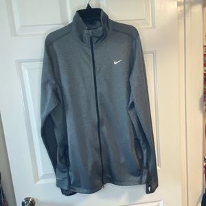 Nike Lightweight Dri-fit Workout Jacket, gray, size XL